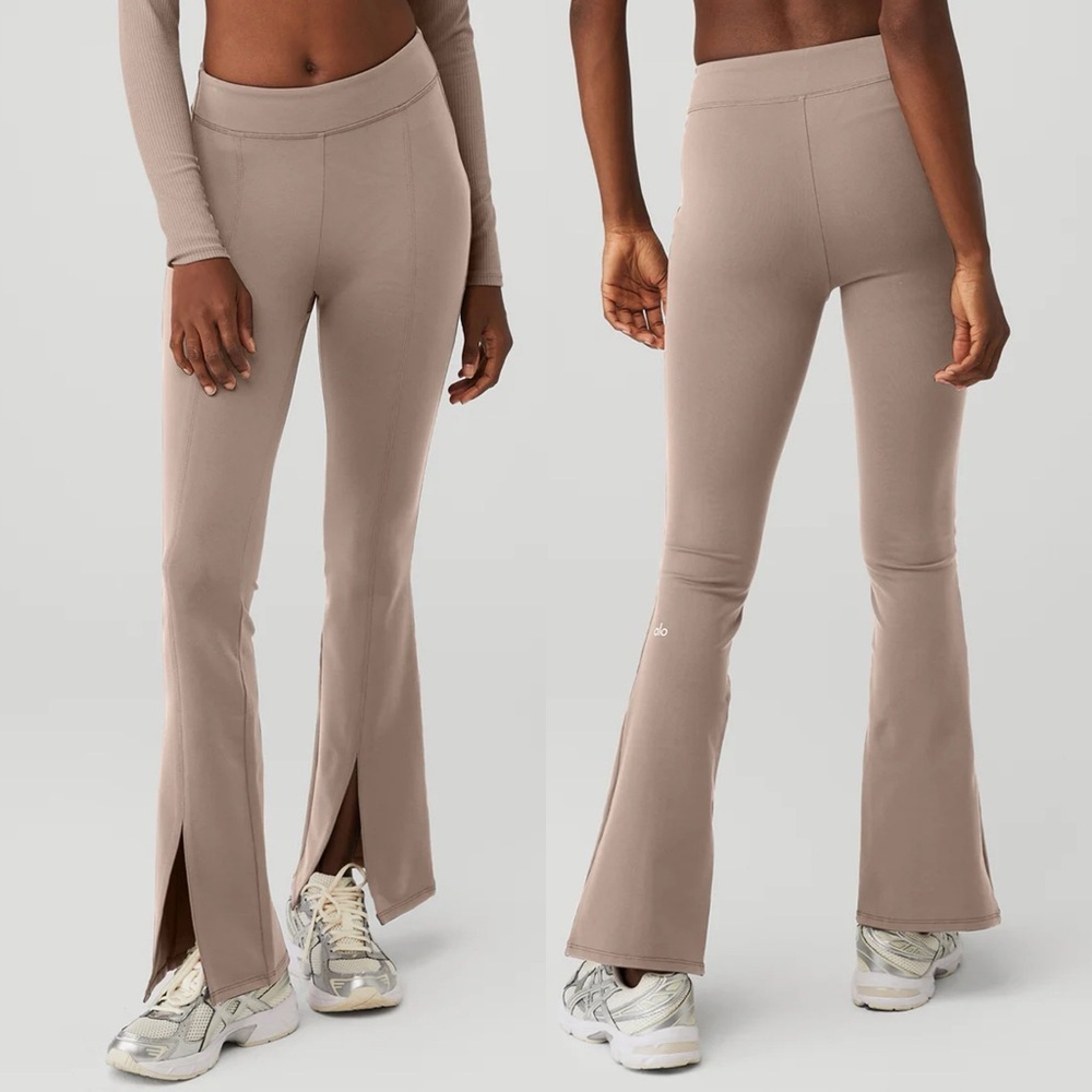 ALO Yoga Taupe Flare Leggings